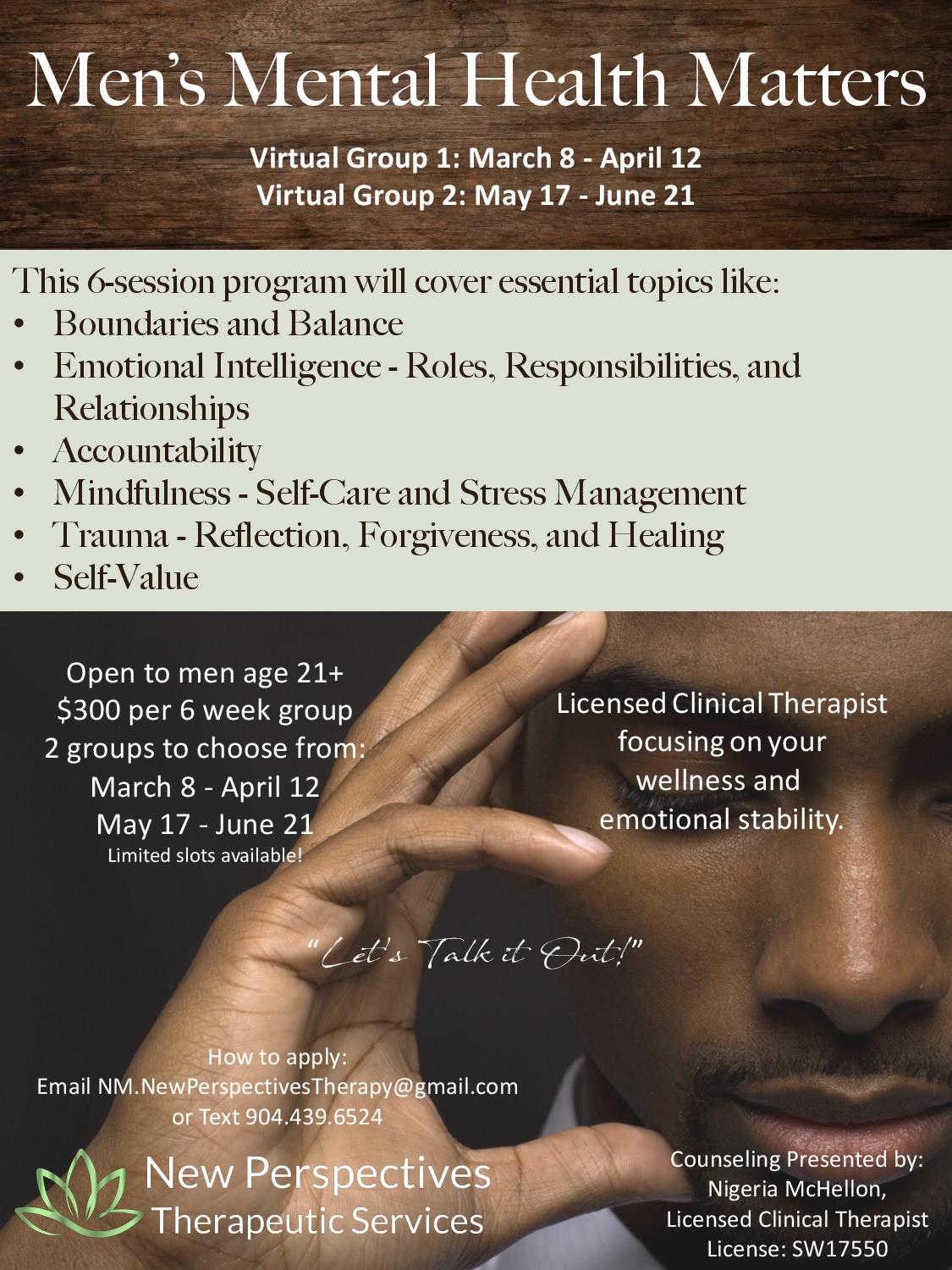Men’s Mental Health Matters